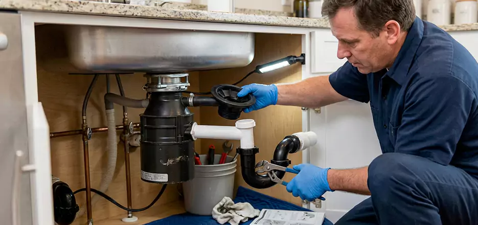Garbage Disposal Splash Guard and Trap Installation in Union City